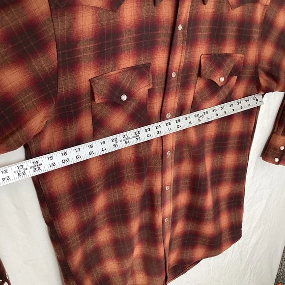 Vintage Pendleton High grade Western Wear Button Down wool button down shirt - Picture 3 of 14